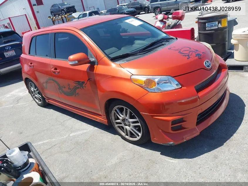 2008 Scion Xd VIN: JTKKU10438J028959 Lot: 45406574