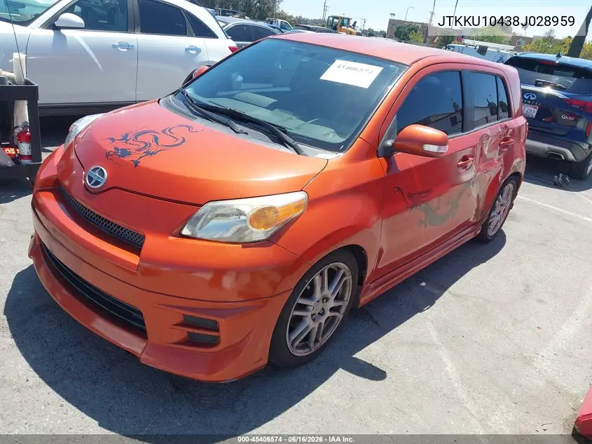 2008 Scion Xd VIN: JTKKU10438J028959 Lot: 45406574