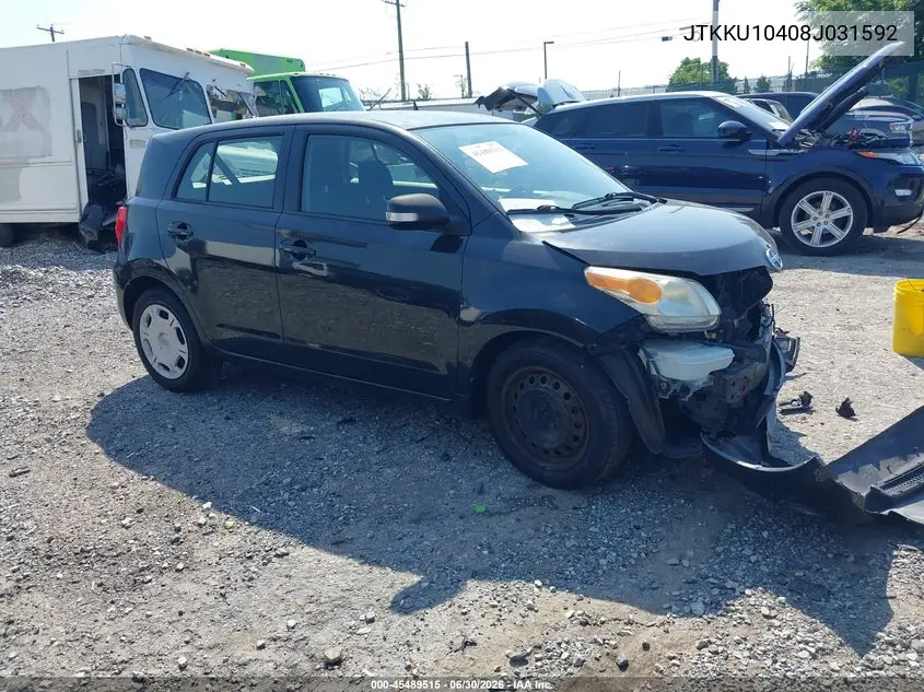 2008 Scion Xd VIN: JTKKU10408J031592 Lot: 45489515