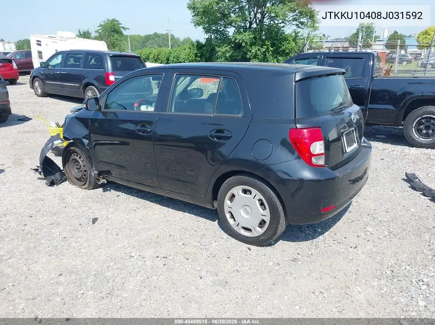 2008 Scion Xd VIN: JTKKU10408J031592 Lot: 45489515