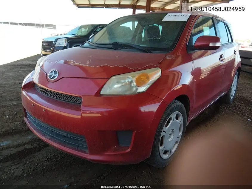 2008 Scion Xd VIN: JTKKU10458J024959 Lot: 45506314