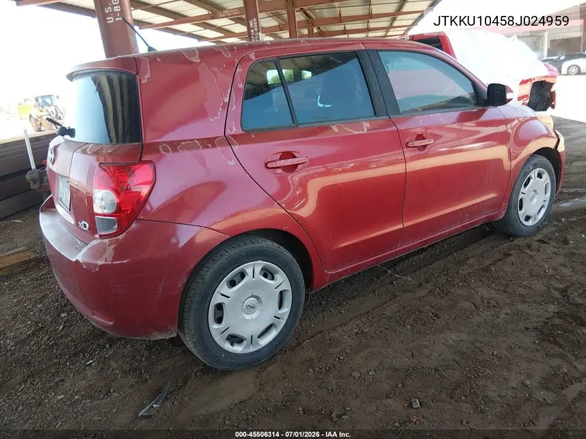 2008 Scion Xd VIN: JTKKU10458J024959 Lot: 45506314