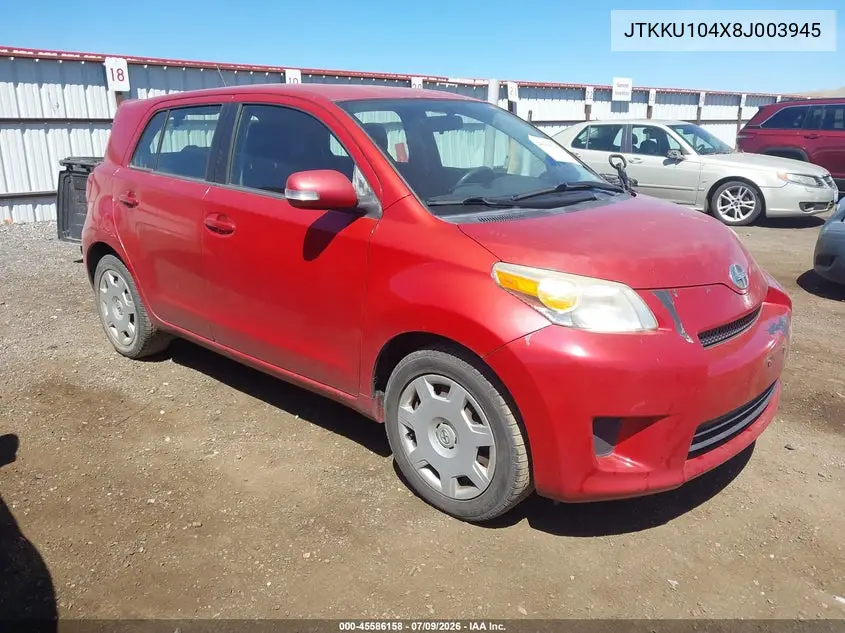 2008 Scion Xd VIN: JTKKU104X8J003945 Lot: 45586158