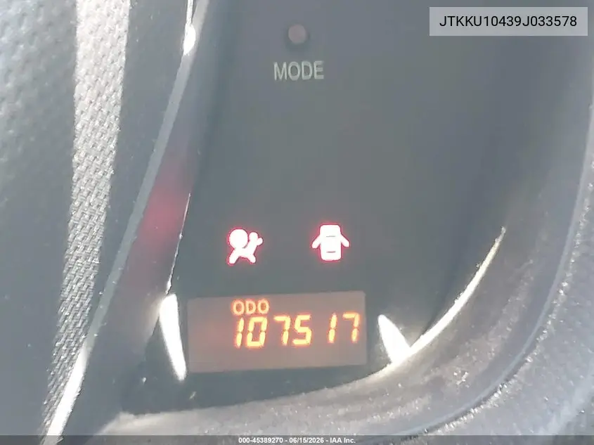 2009 Scion Xd VIN: JTKKU10439J033578 Lot: 45389270