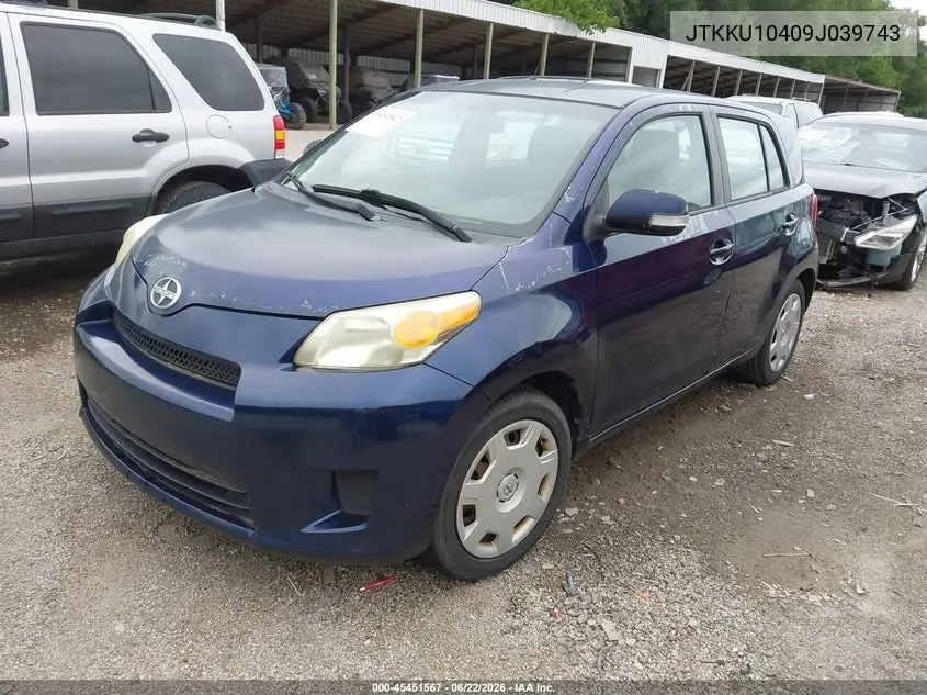 2009 Scion Xd VIN: JTKKU10409J039743 Lot: 45451567