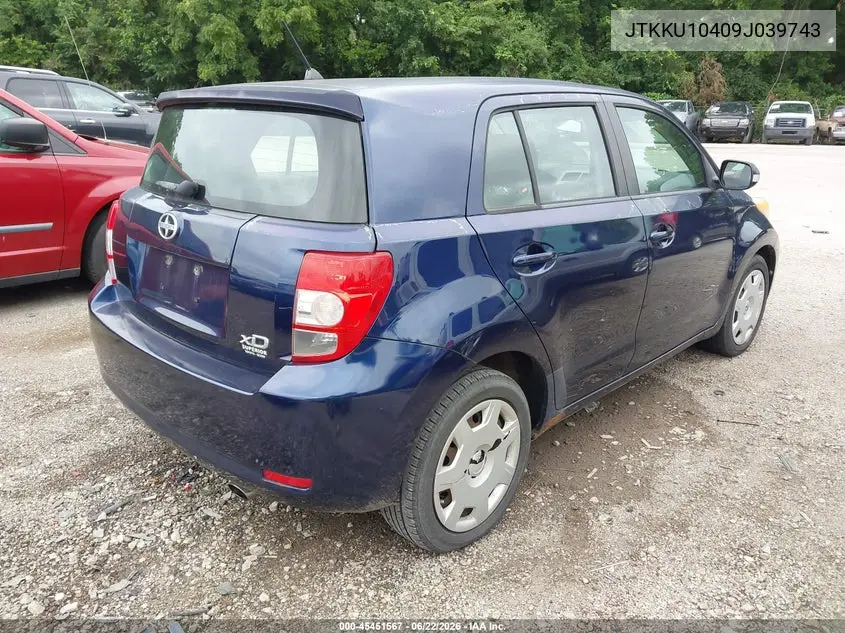 2009 Scion Xd VIN: JTKKU10409J039743 Lot: 45451567