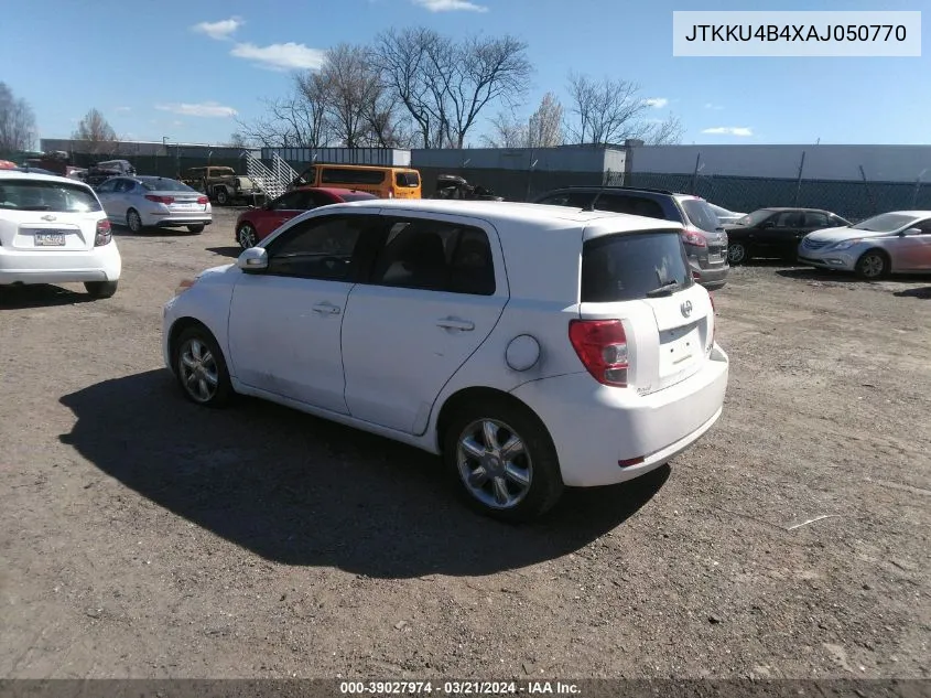 2010 Scion Xd VIN: JTKKU4B4XAJ050770 Lot: 39027974