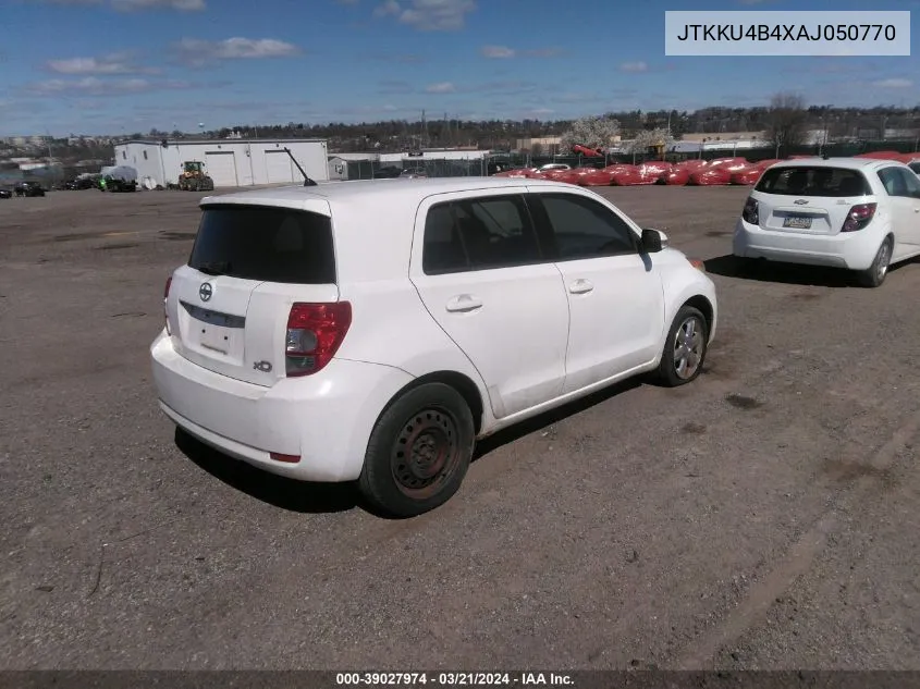 2010 Scion Xd VIN: JTKKU4B4XAJ050770 Lot: 39027974