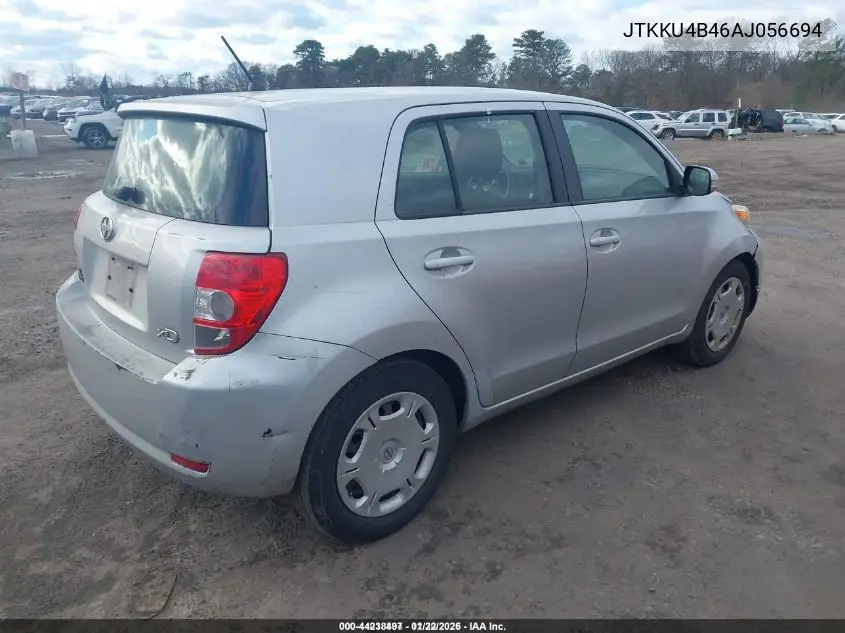 2010 Scion Xd VIN: JTKKU4B46AJ056694 Lot: 44238497
