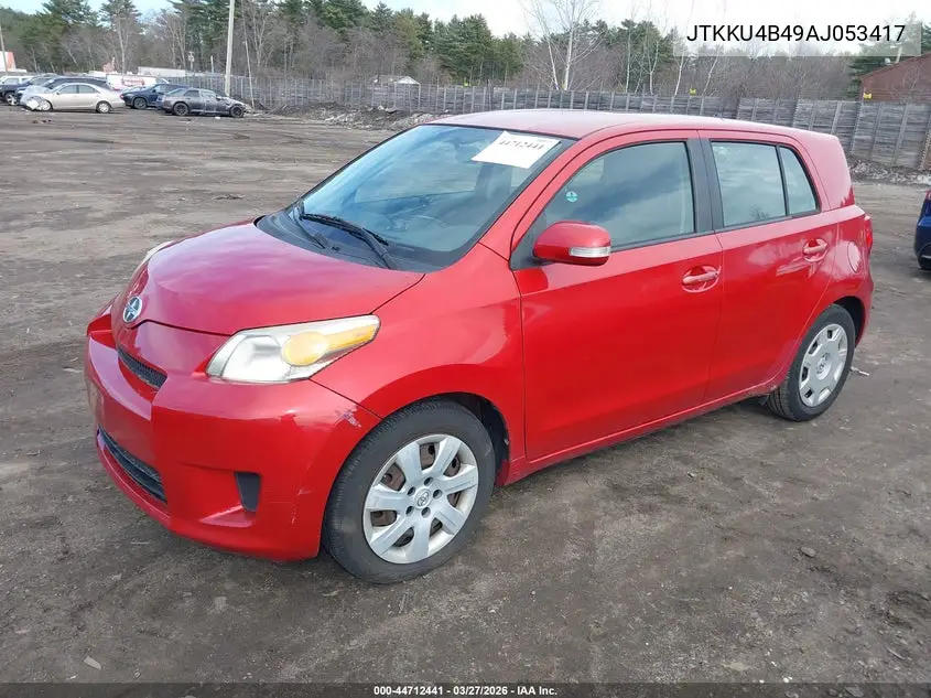 2010 Scion Xd VIN: JTKKU4B49AJ053417 Lot: 44712441