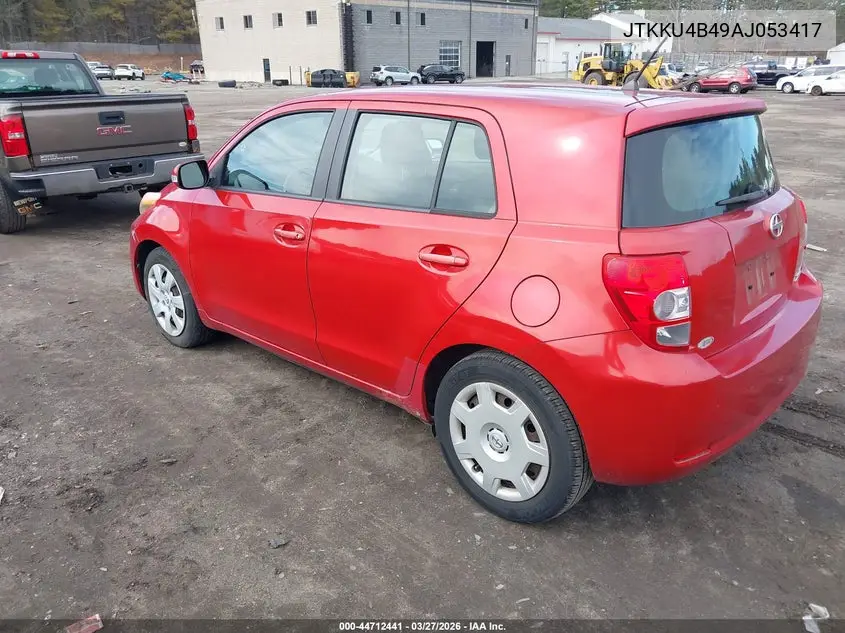 2010 Scion Xd VIN: JTKKU4B49AJ053417 Lot: 44712441