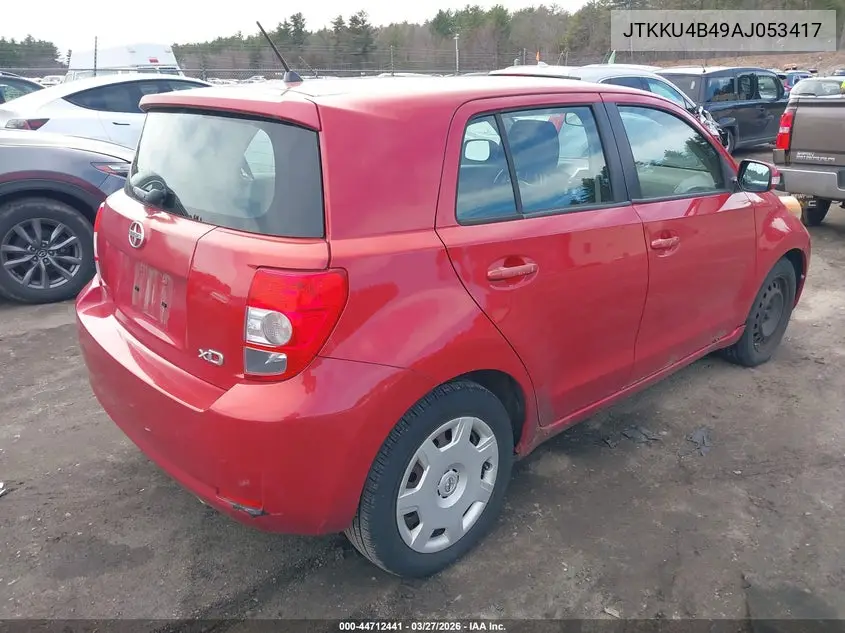 2010 Scion Xd VIN: JTKKU4B49AJ053417 Lot: 44712441