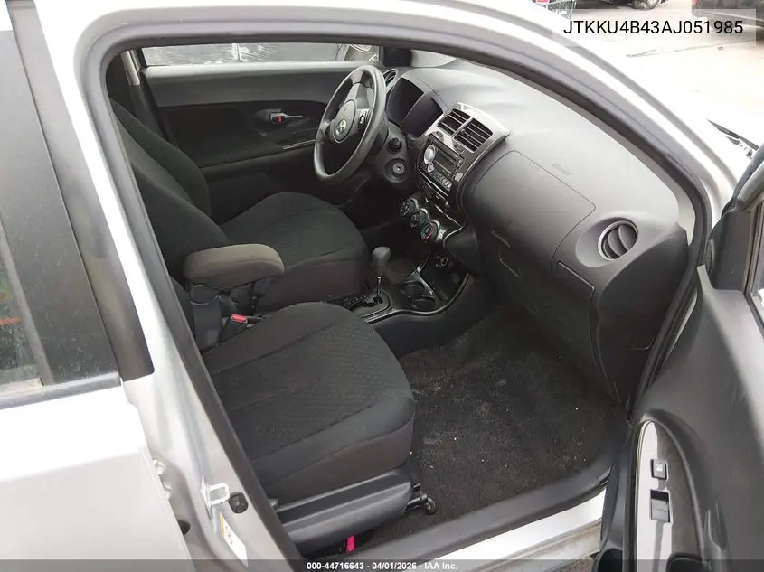 2010 Scion Xd VIN: JTKKU4B43AJ051985 Lot: 44716643