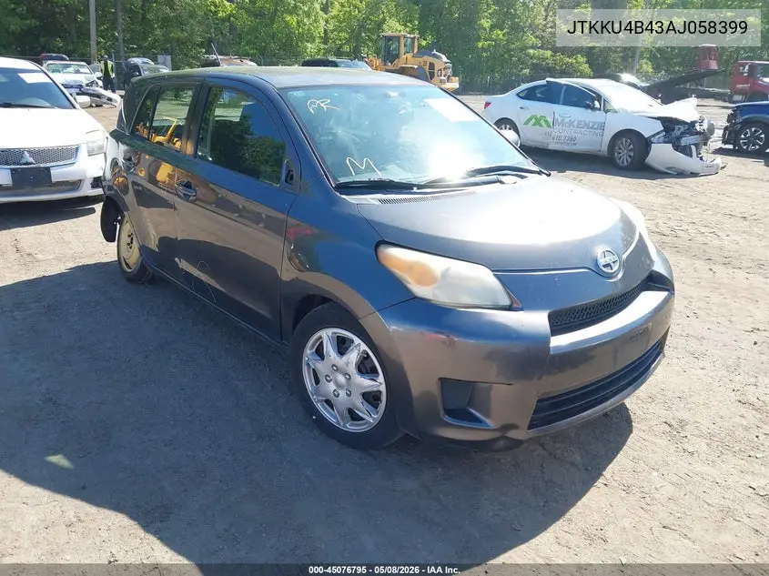 2010 Scion Xd VIN: JTKKU4B43AJ058399 Lot: 45076795