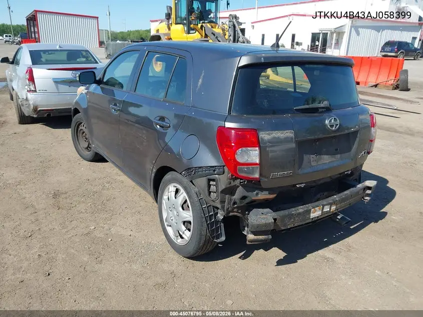 2010 Scion Xd VIN: JTKKU4B43AJ058399 Lot: 45076795