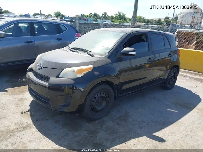 2010 Scion Xd VIN: JTKKU4B45A1003985 Lot: 45090876