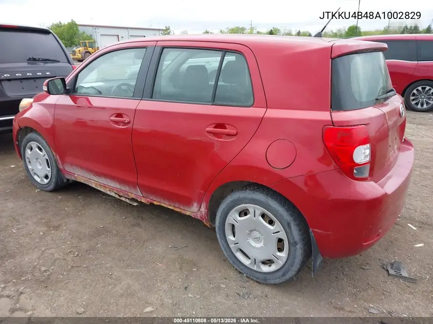 2010 Scion Xd VIN: JTKKU4B48A1002829 Lot: 45110808