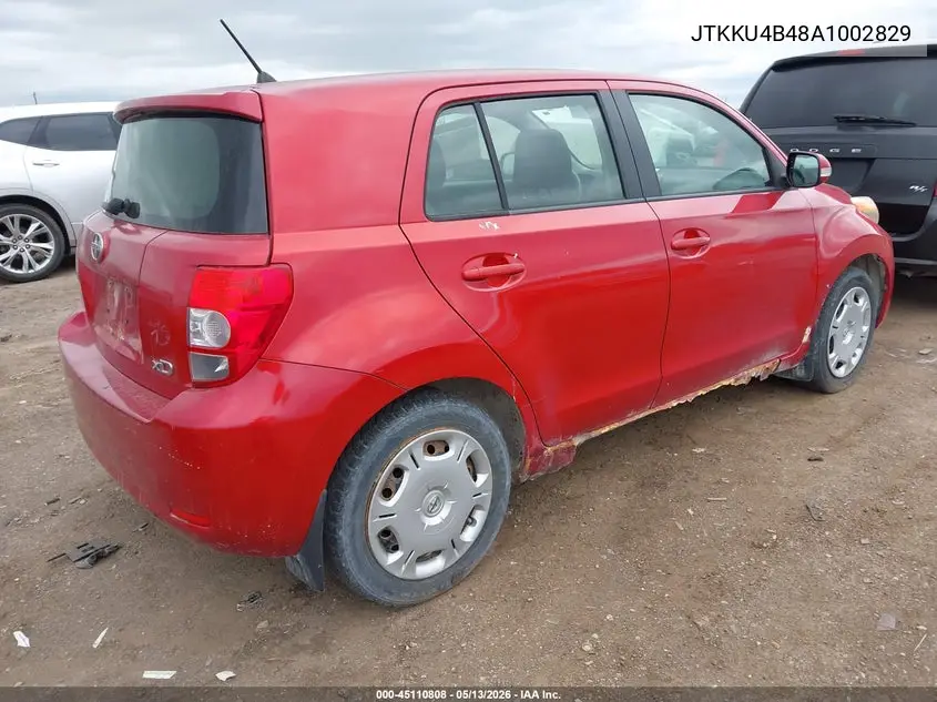2010 Scion Xd VIN: JTKKU4B48A1002829 Lot: 45110808