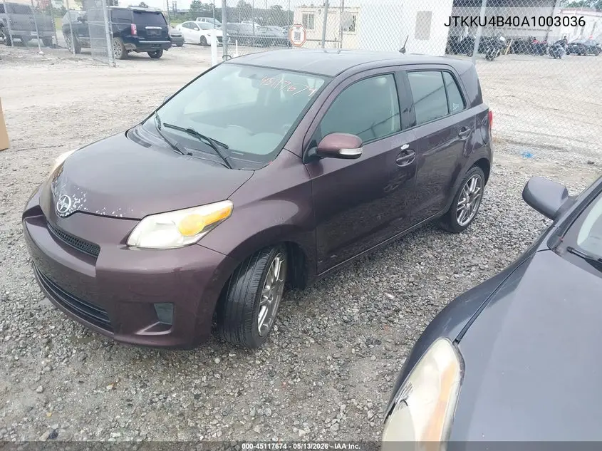 2010 Scion Xd VIN: JTKKU4B40A1003036 Lot: 45117674