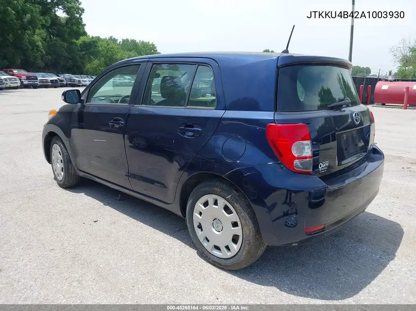 2010 Scion Xd VIN: JTKKU4B42A1003930 Lot: 45268164