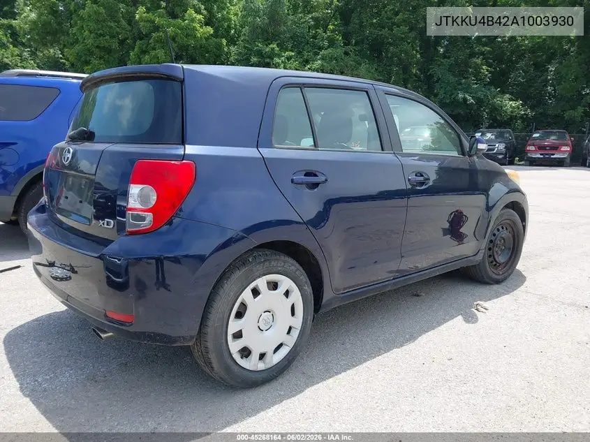 2010 Scion Xd VIN: JTKKU4B42A1003930 Lot: 45268164