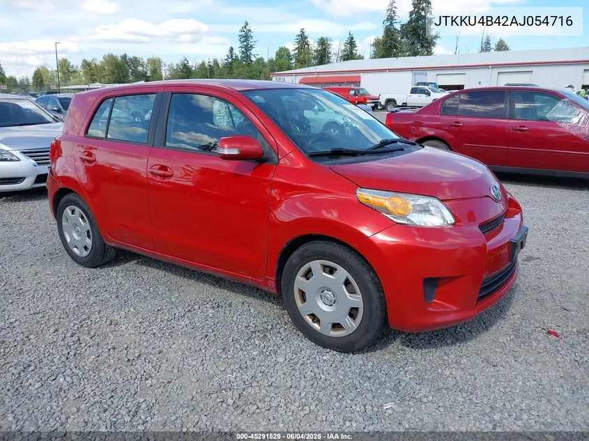 2010 Scion Xd VIN: JTKKU4B42AJ054716 Lot: 45291529