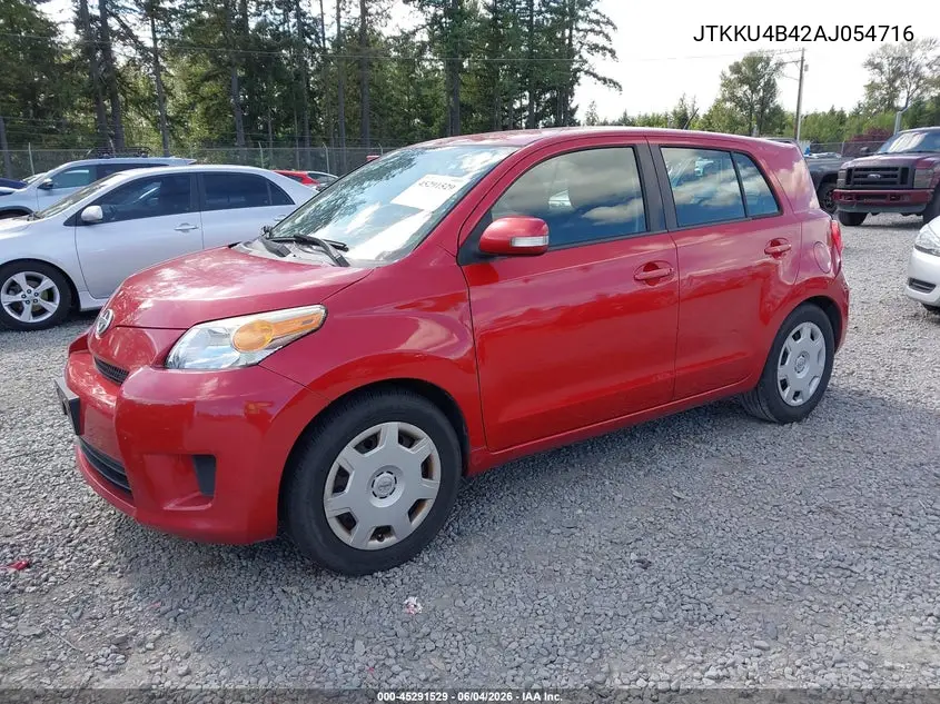 2010 Scion Xd VIN: JTKKU4B42AJ054716 Lot: 45291529