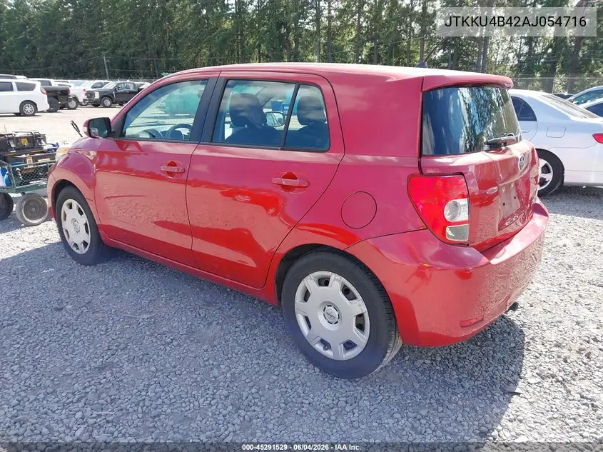2010 Scion Xd VIN: JTKKU4B42AJ054716 Lot: 45291529