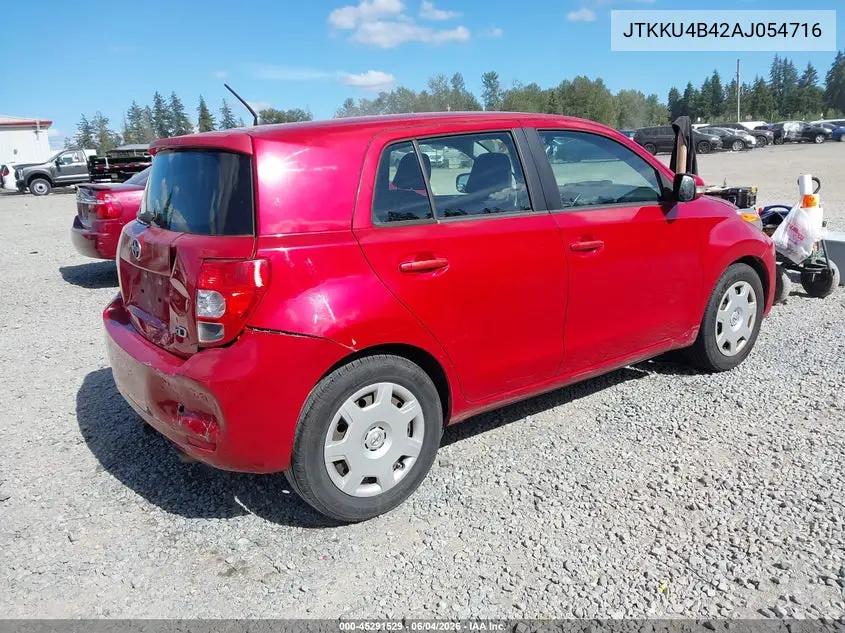2010 Scion Xd VIN: JTKKU4B42AJ054716 Lot: 45291529