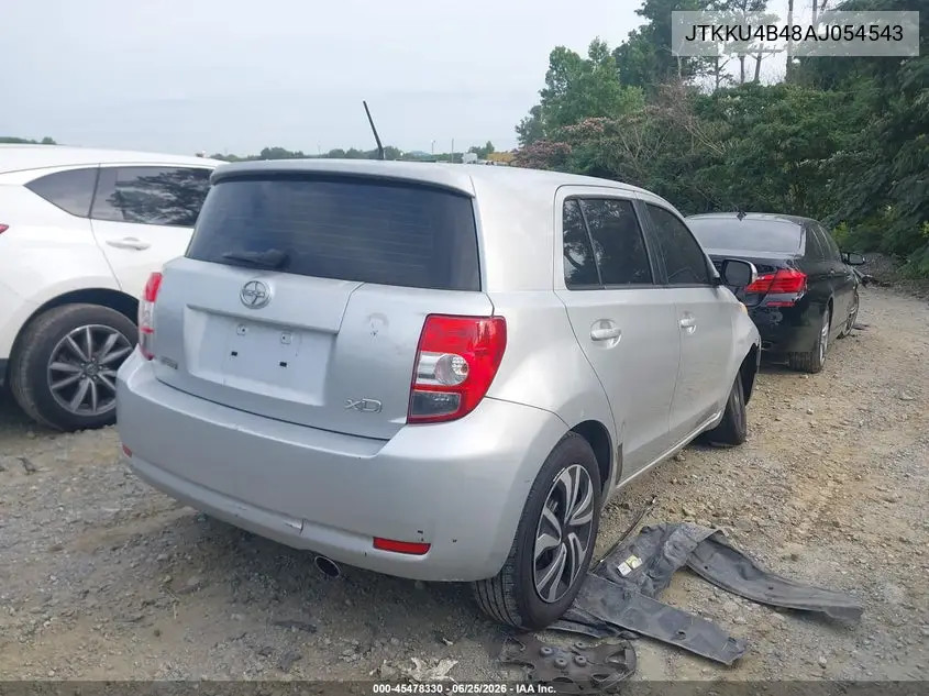 2010 Scion Xd VIN: JTKKU4B48AJ054543 Lot: 45478330