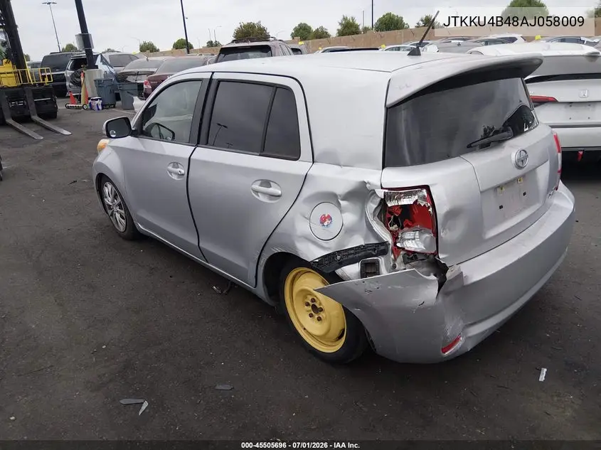 2010 Scion Xd VIN: JTKKU4B48AJ058009 Lot: 45505696