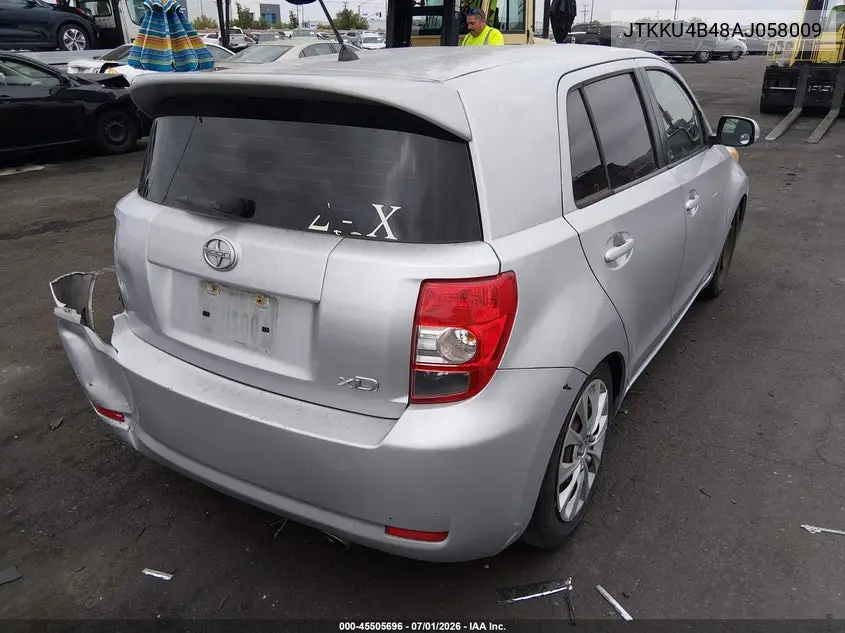 2010 Scion Xd VIN: JTKKU4B48AJ058009 Lot: 45505696