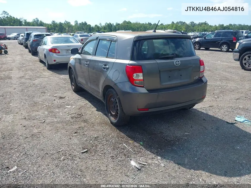 2010 Scion Xd VIN: JTKKU4B46AJ054816 Lot: 45537482