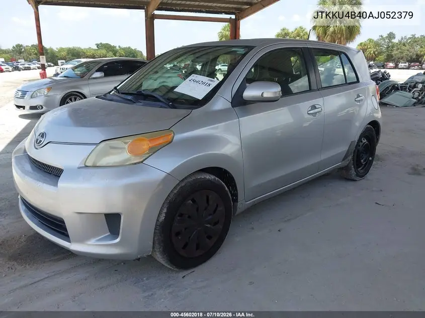 2010 Scion Xd VIN: JTKKU4B40AJ052379 Lot: 45602018