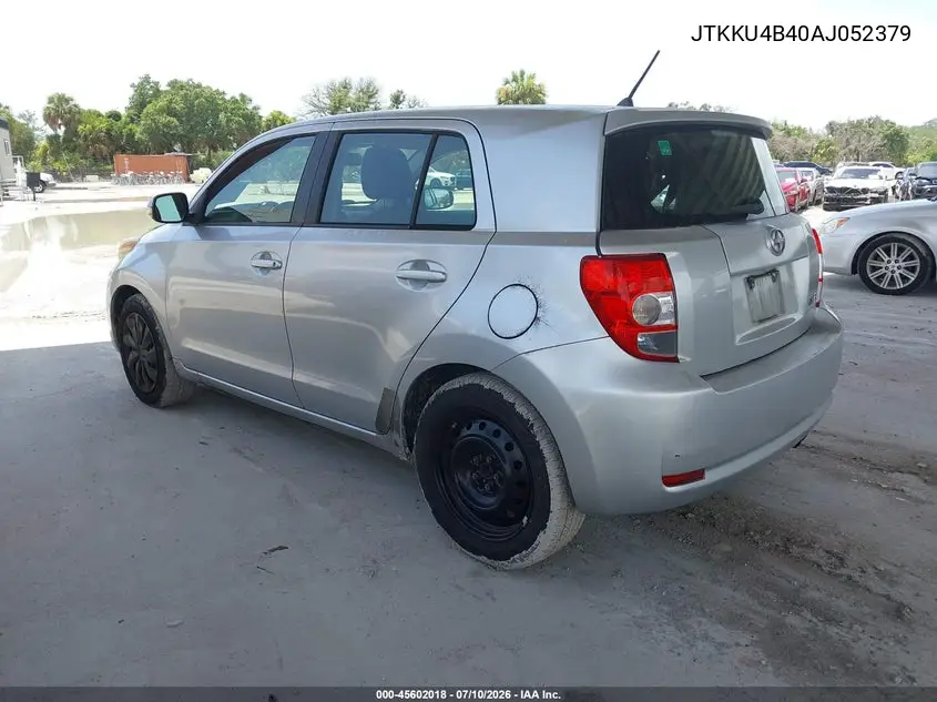 2010 Scion Xd VIN: JTKKU4B40AJ052379 Lot: 45602018