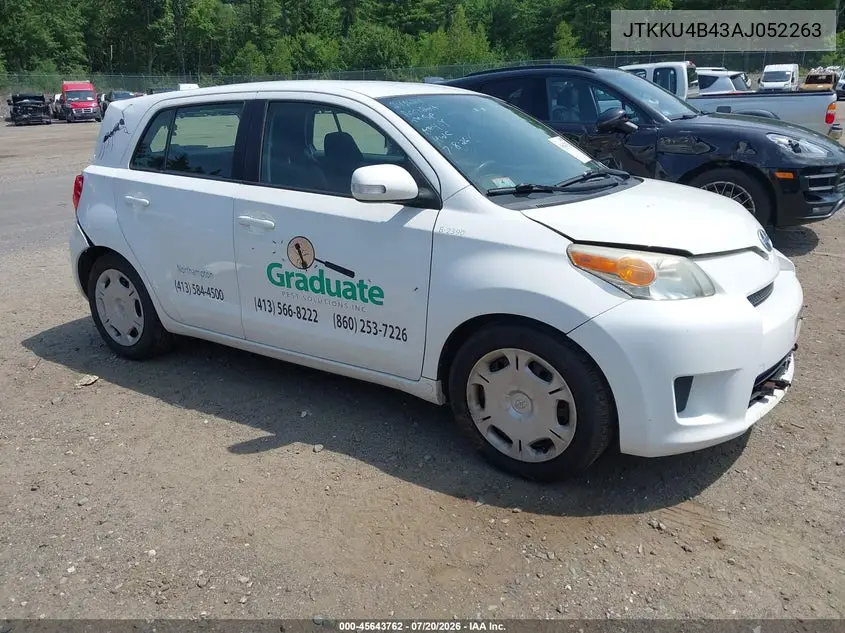2010 Scion Xd VIN: JTKKU4B43AJ052263 Lot: 45643762