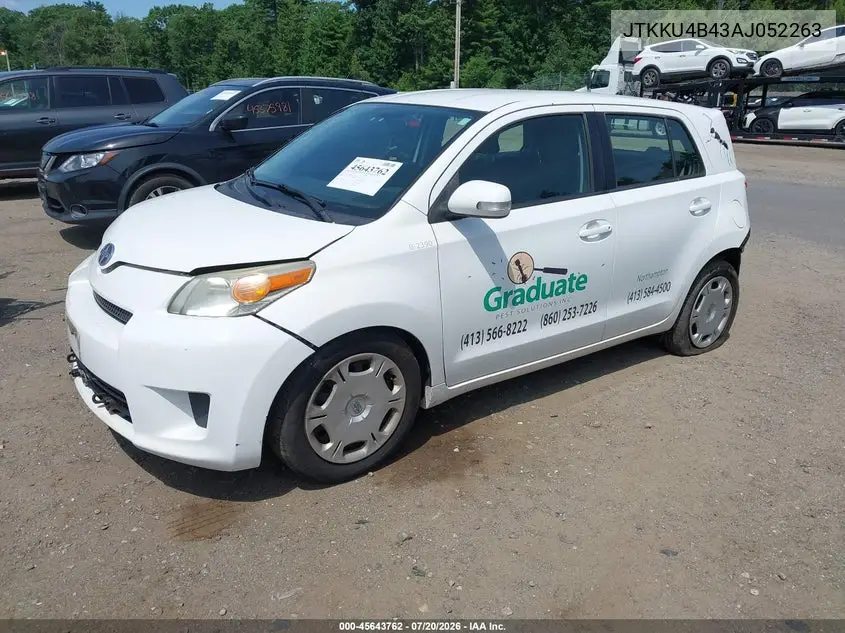 2010 Scion Xd VIN: JTKKU4B43AJ052263 Lot: 45643762