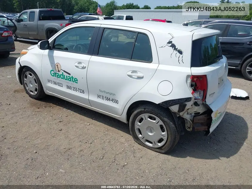 2010 Scion Xd VIN: JTKKU4B43AJ052263 Lot: 45643762