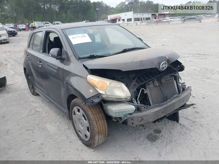 2011 Scion Xd Release Series 3.0 VIN: JTKKU4B4XB1008326 Lot: 44771200