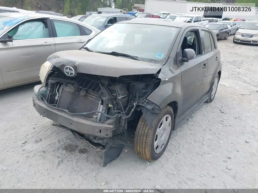 2011 Scion Xd Release Series 3.0 VIN: JTKKU4B4XB1008326 Lot: 44771200