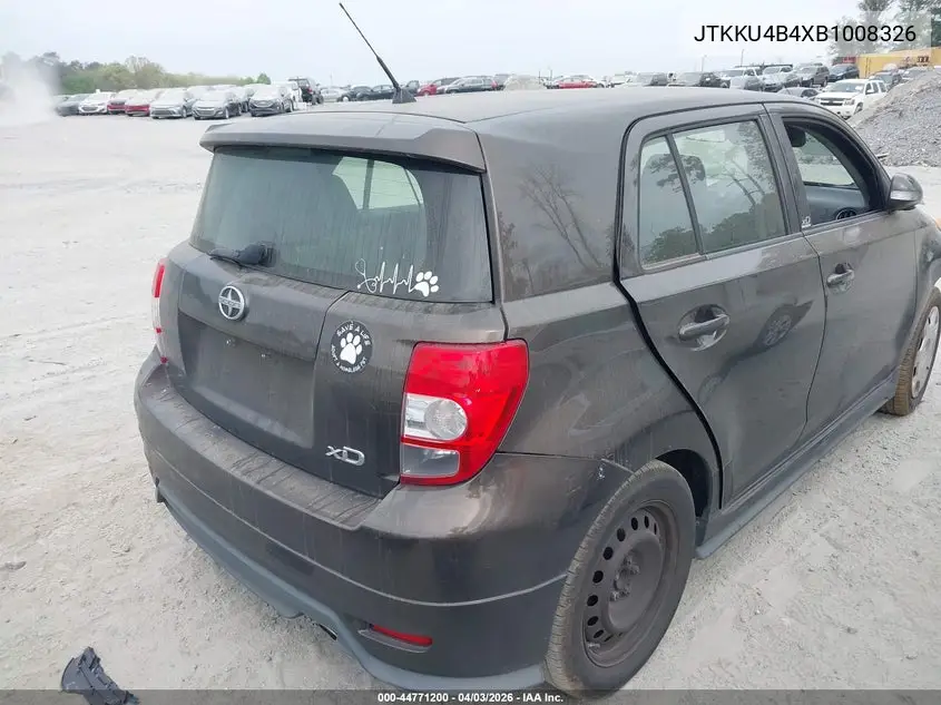 2011 Scion Xd Release Series 3.0 VIN: JTKKU4B4XB1008326 Lot: 44771200
