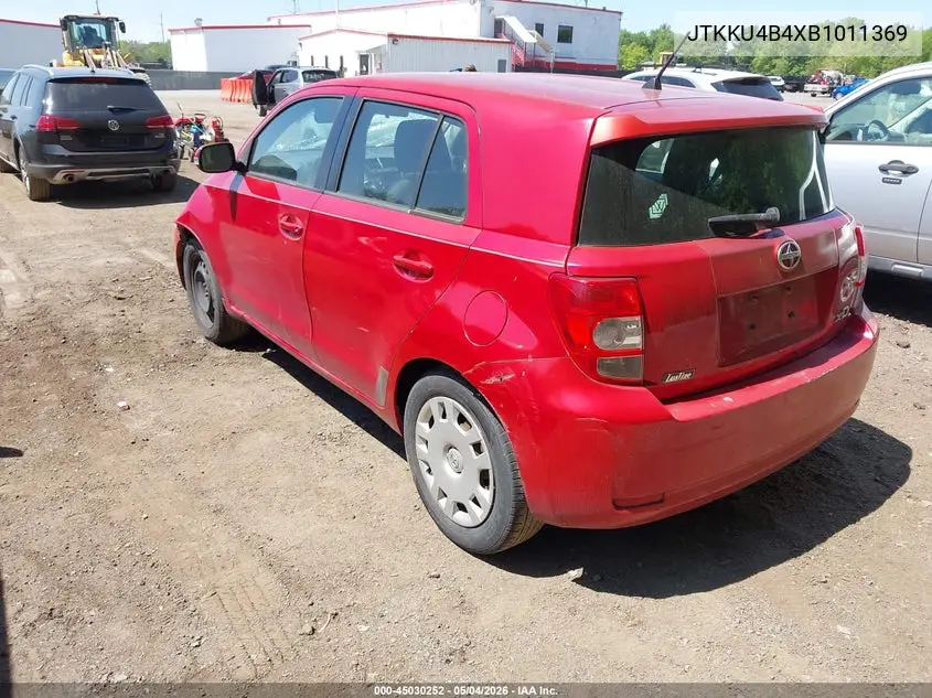 2011 Scion Xd VIN: JTKKU4B4XB1011369 Lot: 45030252
