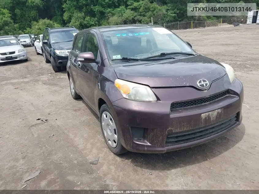 2011 Scion Xd VIN: JTKKU4B40B1013146 Lot: 45438925