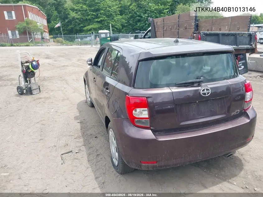 2011 Scion Xd VIN: JTKKU4B40B1013146 Lot: 45438925