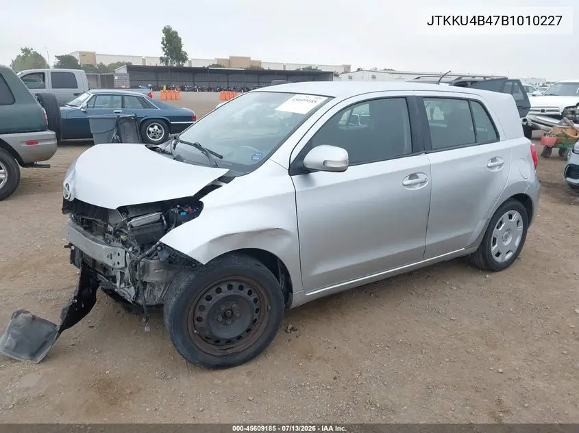 2011 Scion Xd VIN: JTKKU4B47B1010227 Lot: 45609185