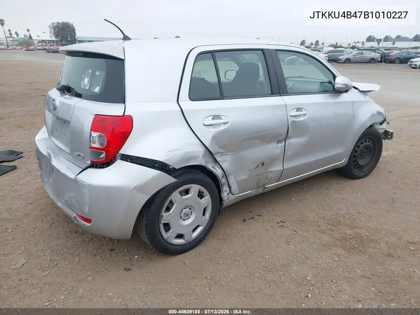 2011 Scion Xd VIN: JTKKU4B47B1010227 Lot: 45609185