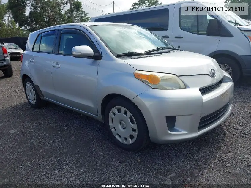 2012 Scion Xd Release Series 4.0 VIN: JTKKU4B41C1021810 Lot: 44415506