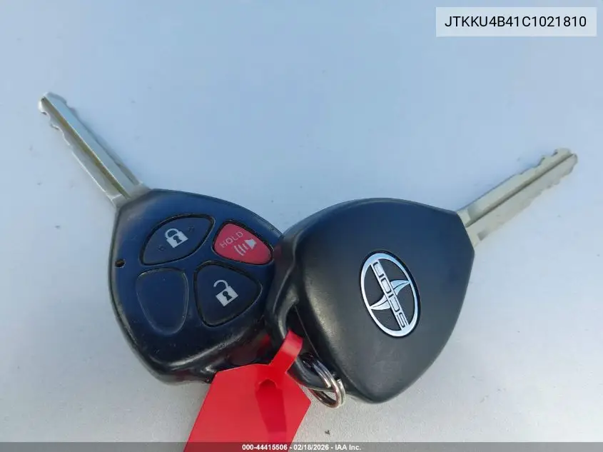 2012 Scion Xd Release Series 4.0 VIN: JTKKU4B41C1021810 Lot: 44415506