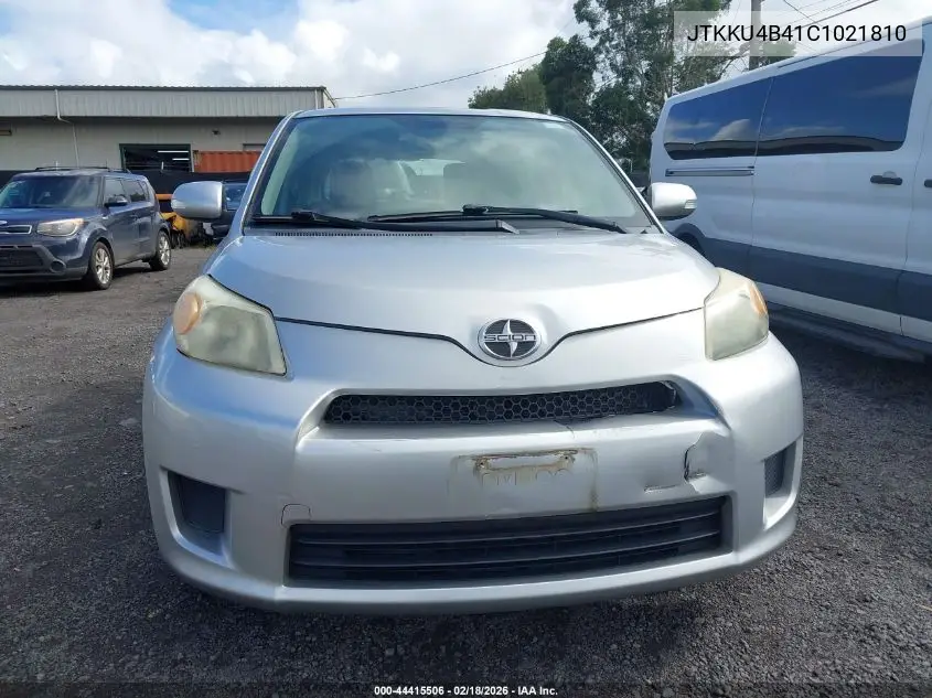 2012 Scion Xd Release Series 4.0 VIN: JTKKU4B41C1021810 Lot: 44415506