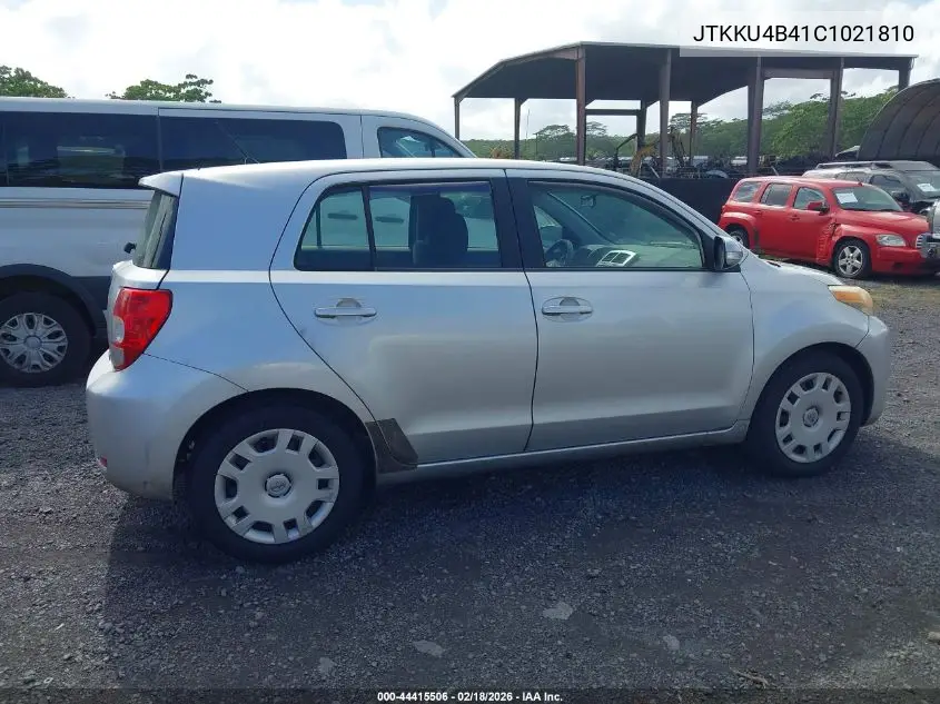 2012 Scion Xd Release Series 4.0 VIN: JTKKU4B41C1021810 Lot: 44415506